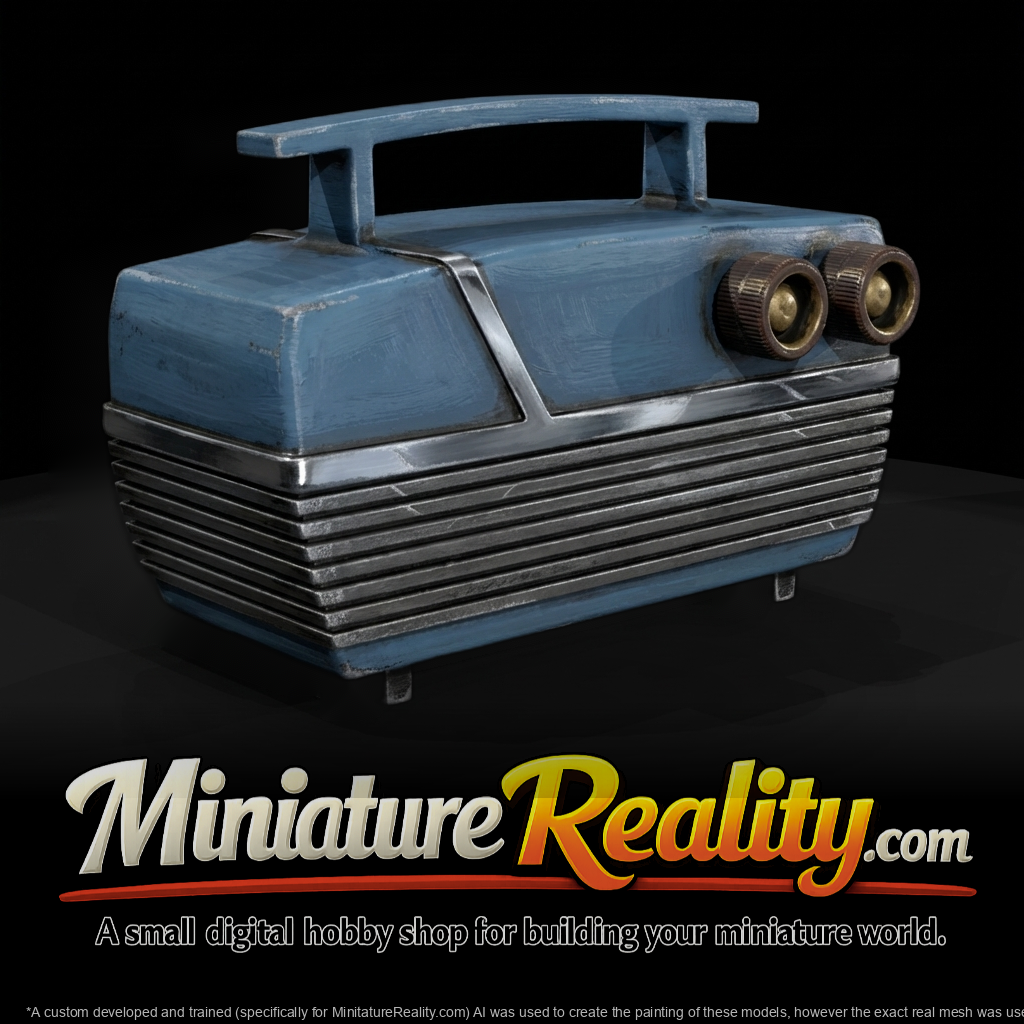 1960s Ribbed Radio Enclosure