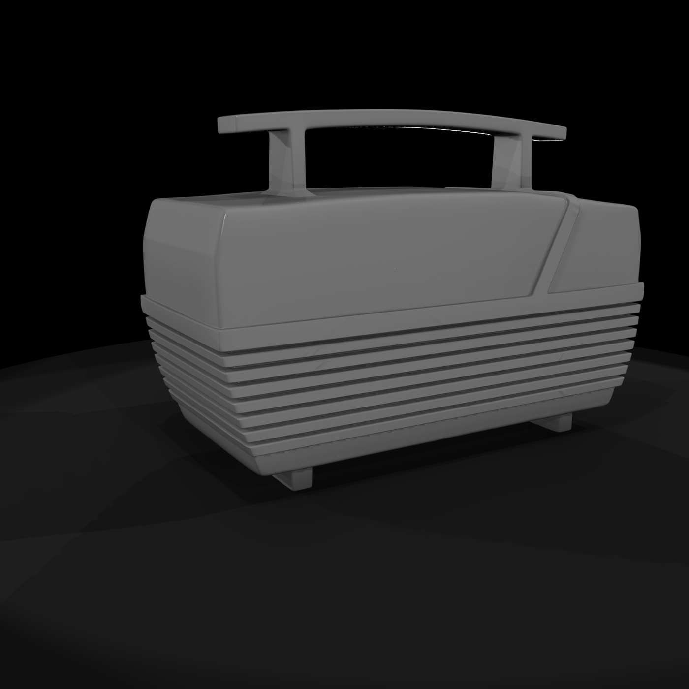 1960s Ribbed Radio Enclosure