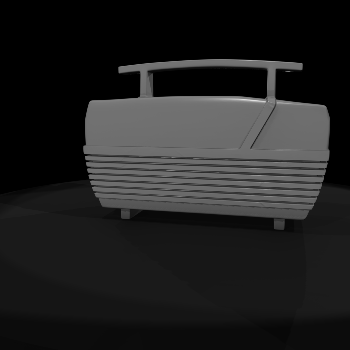 1960s Ribbed Radio Enclosure