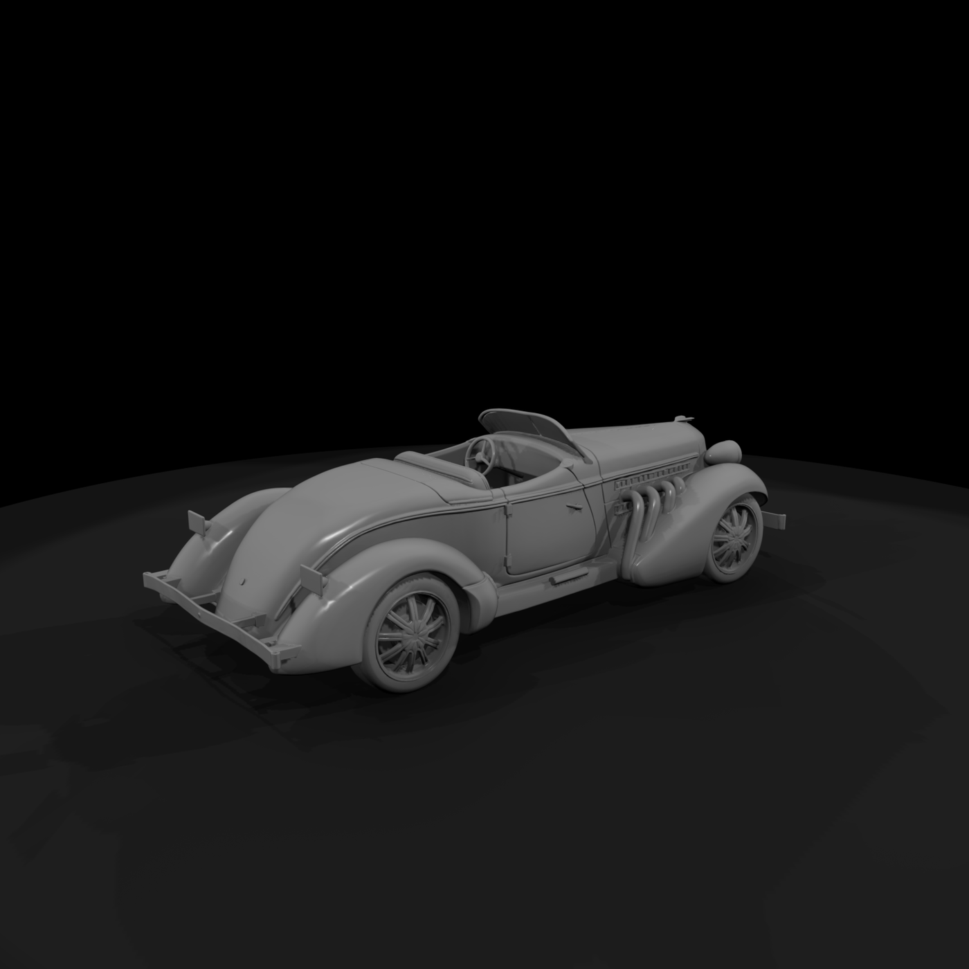 1930s Classic Roadster Front-Left Quarter