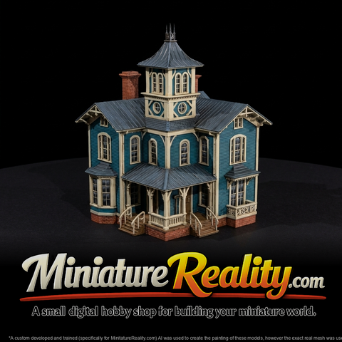 Victorian Tower House Model