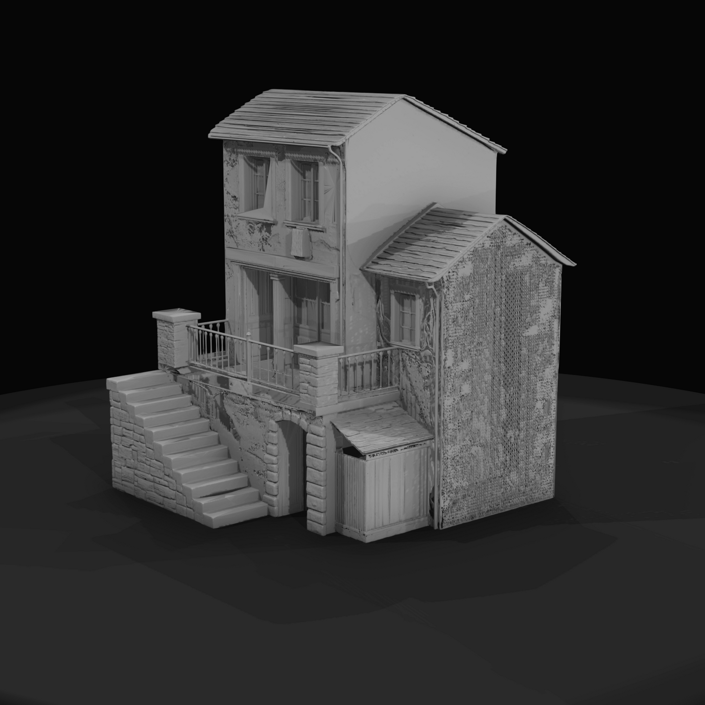 residential house (two-story townhouse or small house)