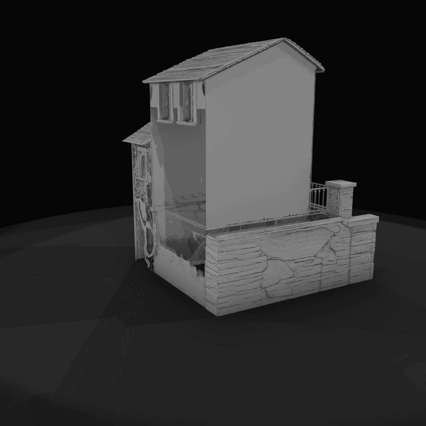 residential house (two-story townhouse or small house)