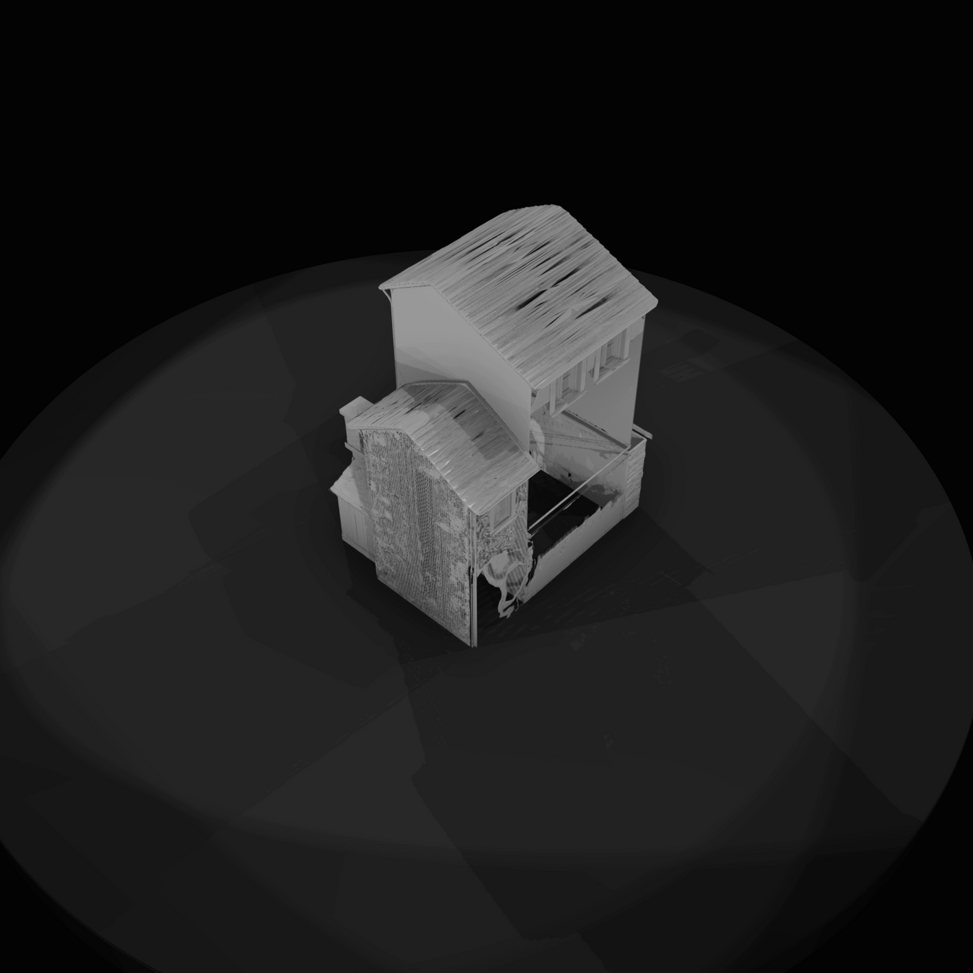 residential house (two-story townhouse or small house)