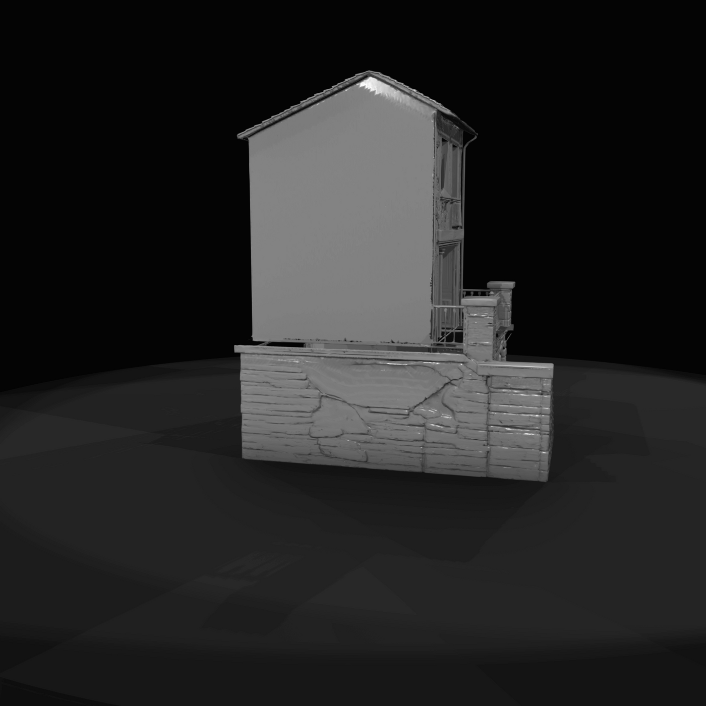 residential house (two-story townhouse or small house)