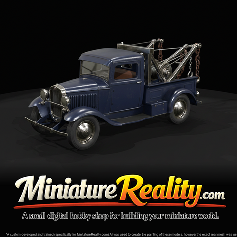 Vintage Tow Truck Antique Wrecker T–era Style (1920s)