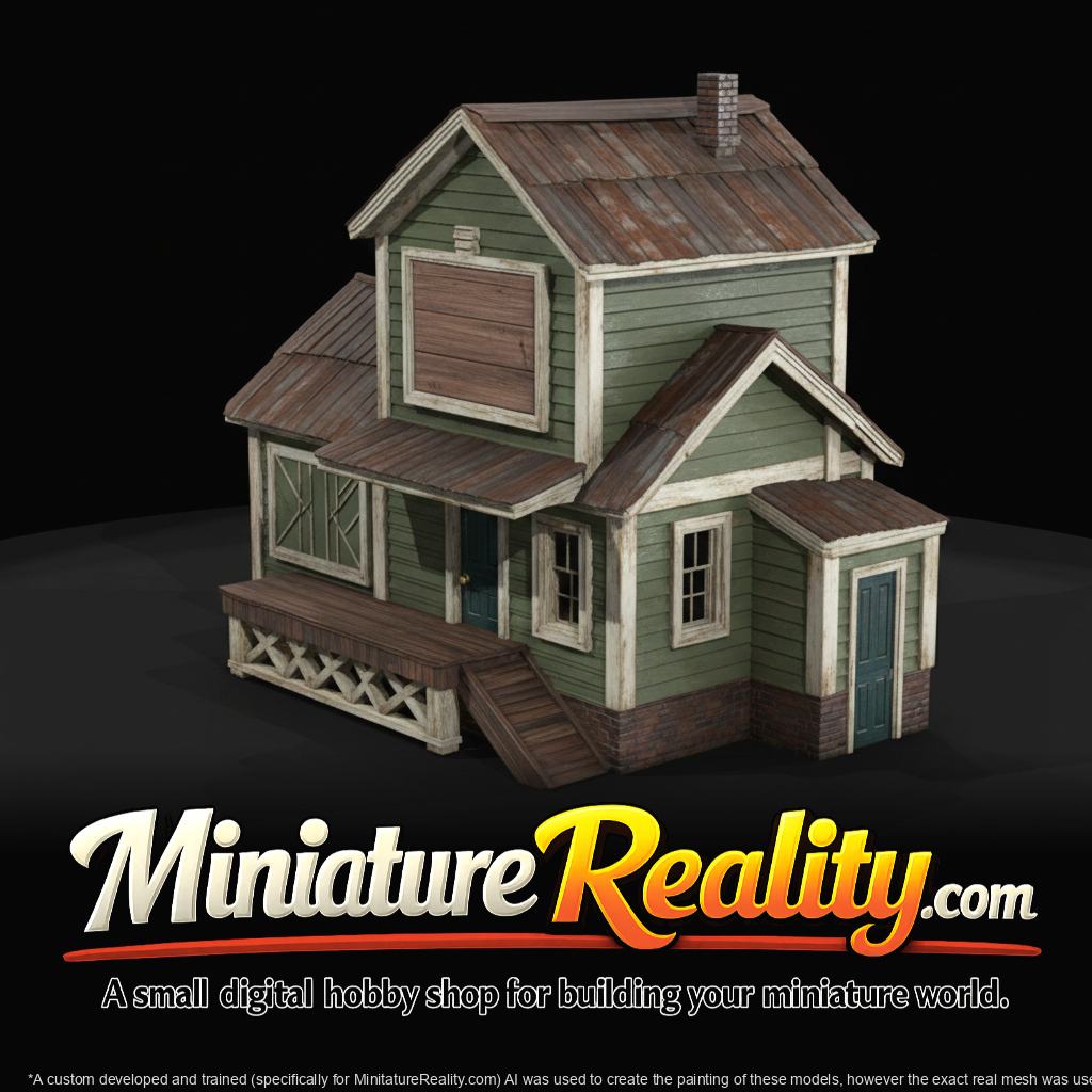 Small Rural Wooden House Cottage (1940s)