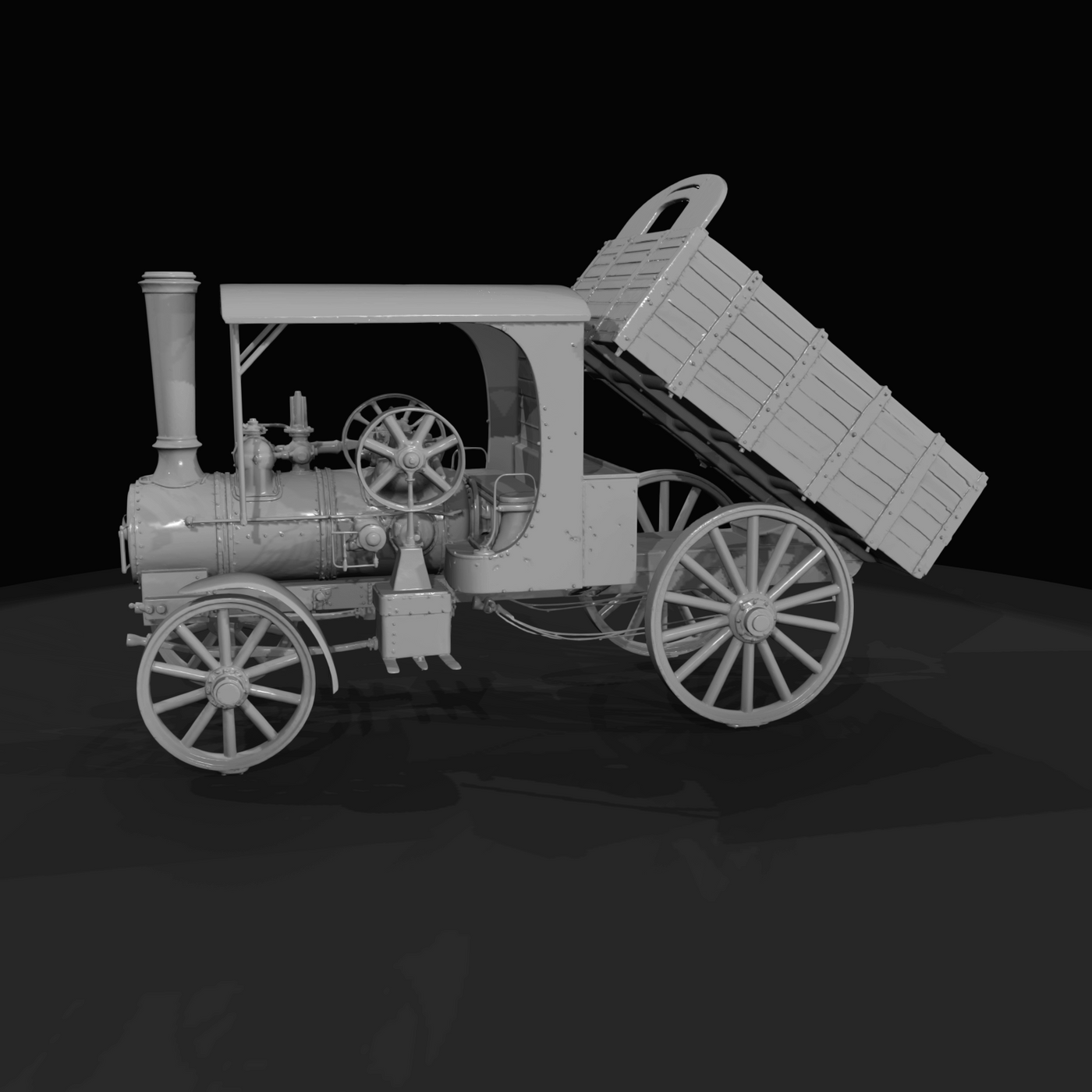 Steam Powered Logging Wagon Steam Wagon Tractor (1910s)