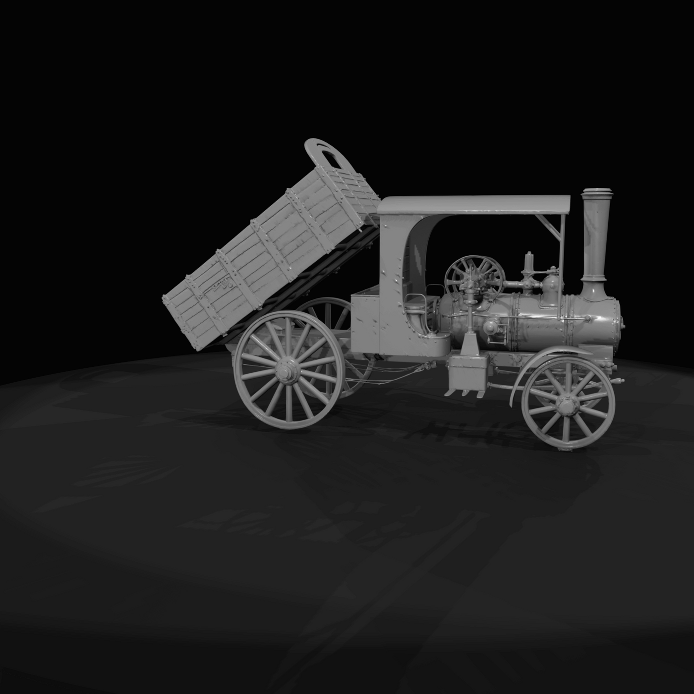 Steam Powered Logging Wagon Steam Wagon Tractor (1910s)