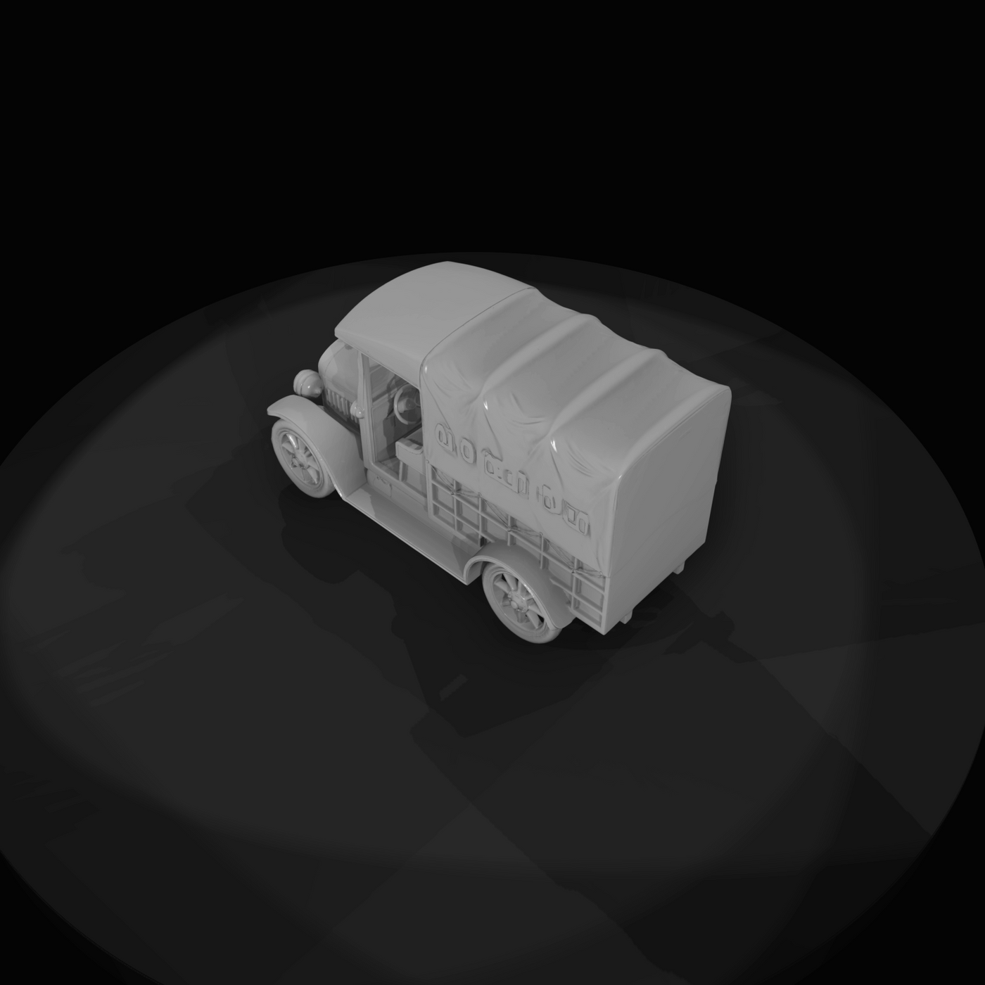 1910's Canvas Covered Delivery Truck