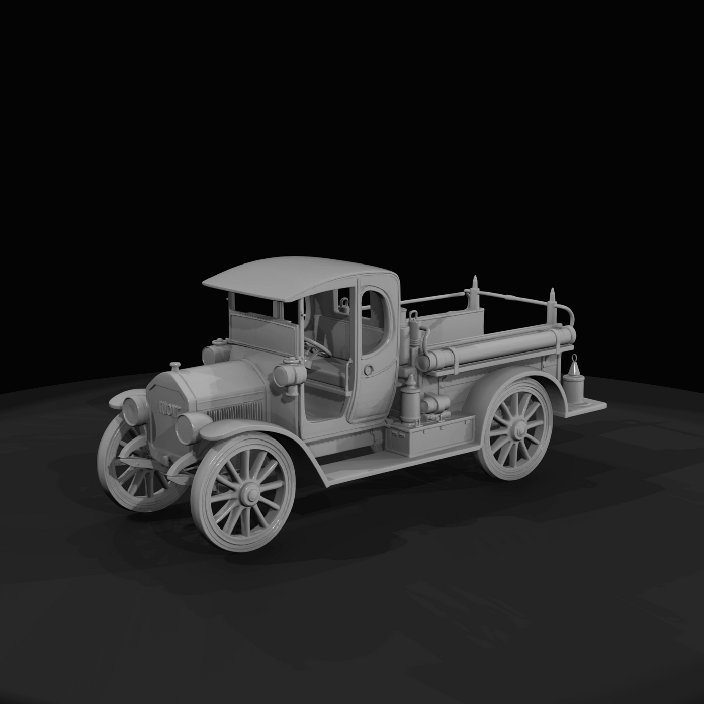 Knox Motor Fire Engine Historic Commercial Municipal Vehicle (1910s)