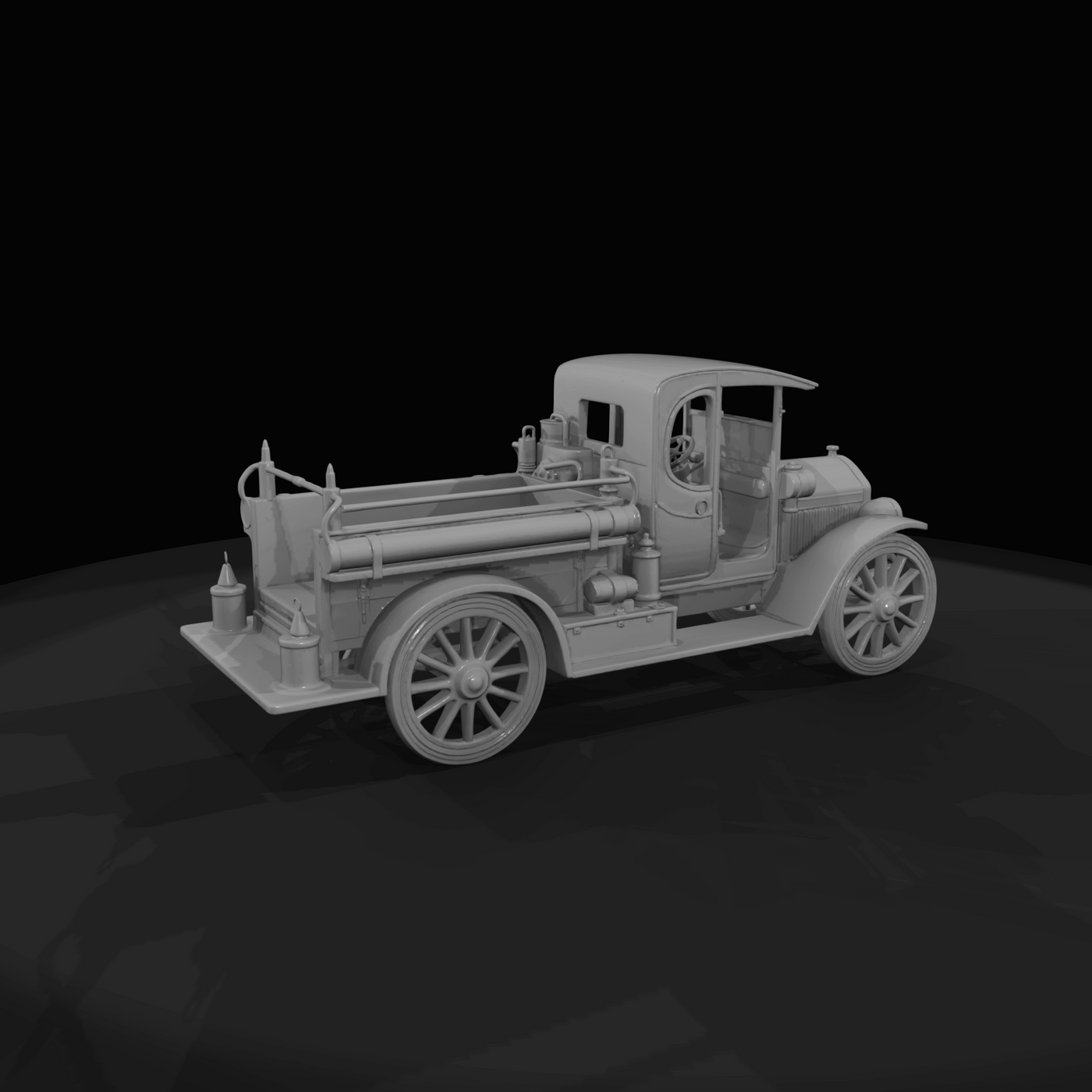 Knox Motor Fire Engine Historic Commercial Municipal Vehicle (1910s)