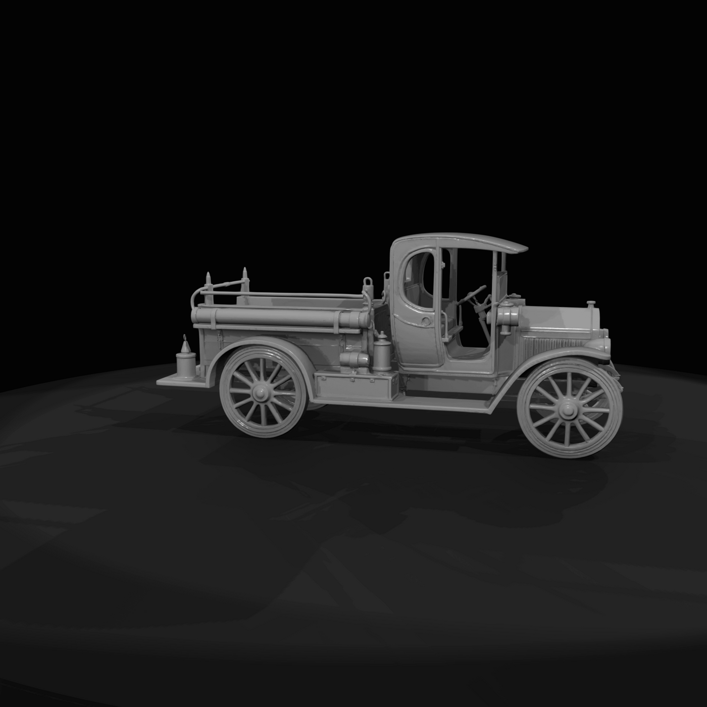 Knox Motor Fire Engine Historic Commercial Municipal Vehicle (1910s)