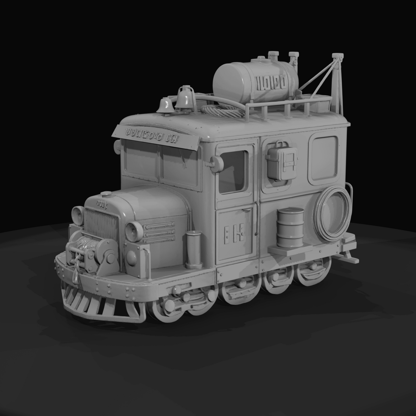 Small industrial shunting (switcher) locomotive