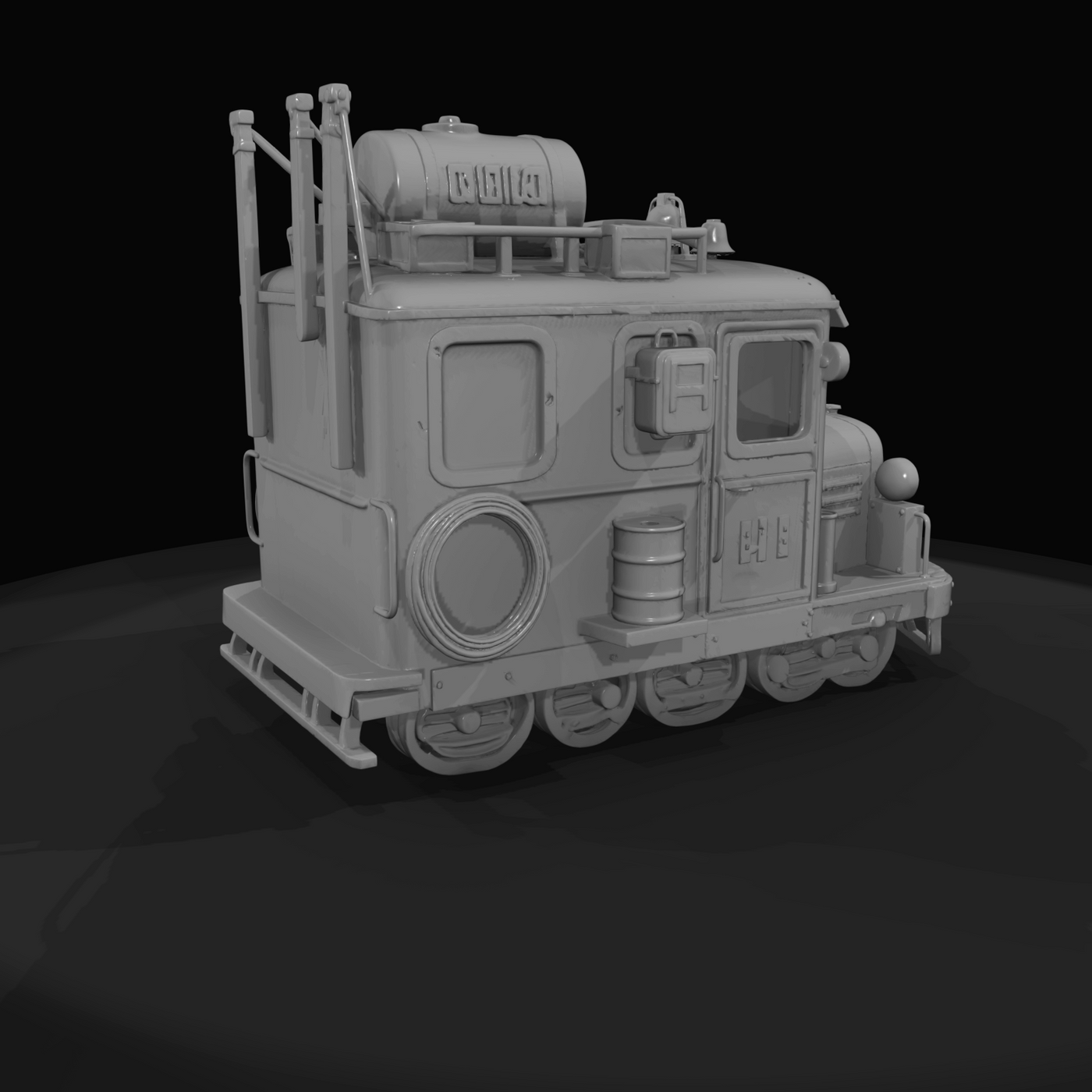 Small industrial shunting (switcher) locomotive