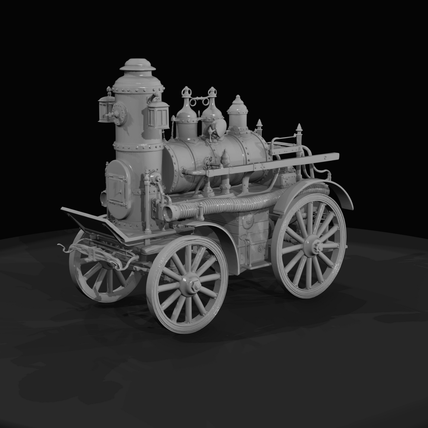 Steam Powered Fire Engine Pump