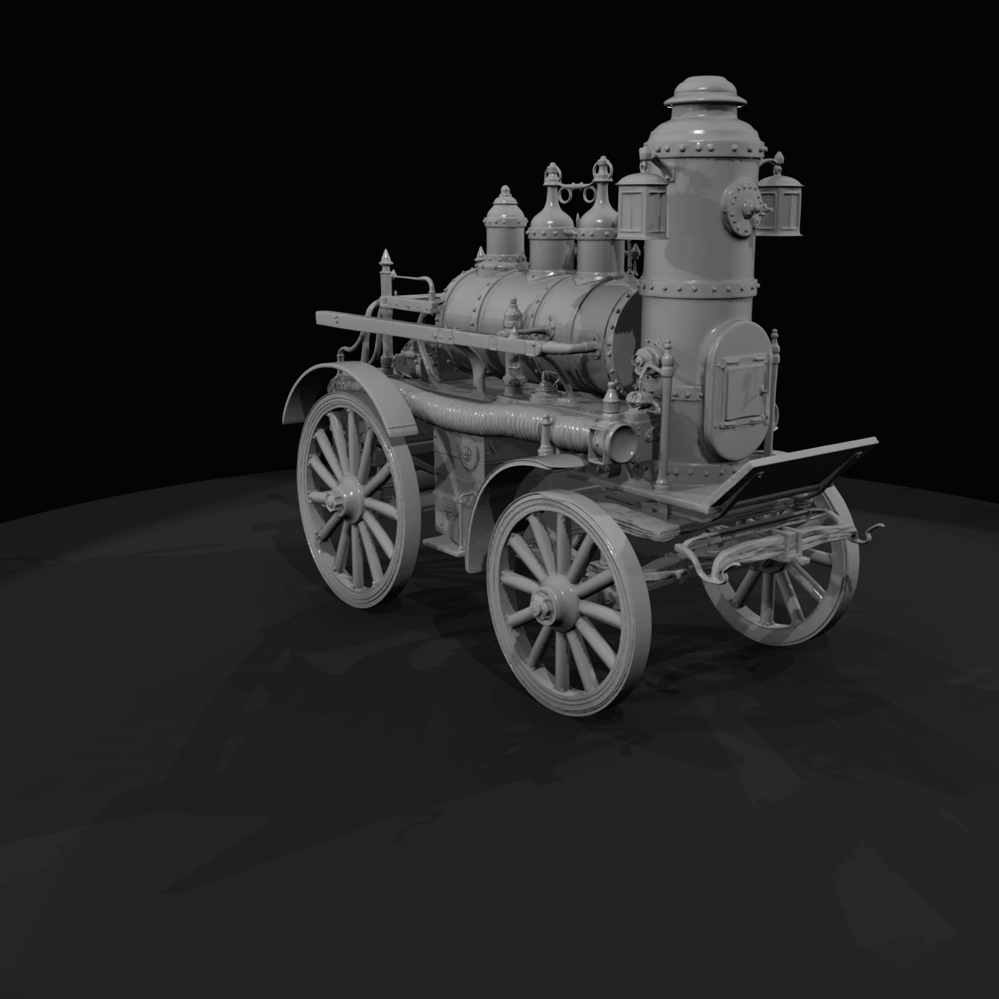 Steam Powered Fire Engine Pump