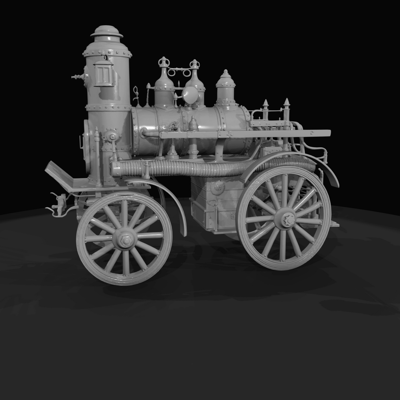 Steam Powered Fire Engine Pump