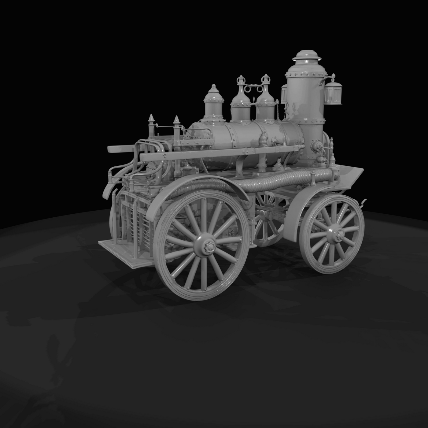 Steam Powered Fire Engine Pump