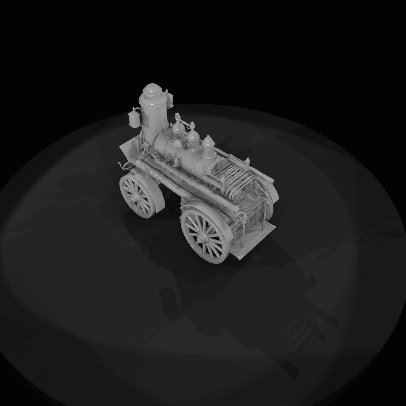 Steam Powered Fire Engine Pump