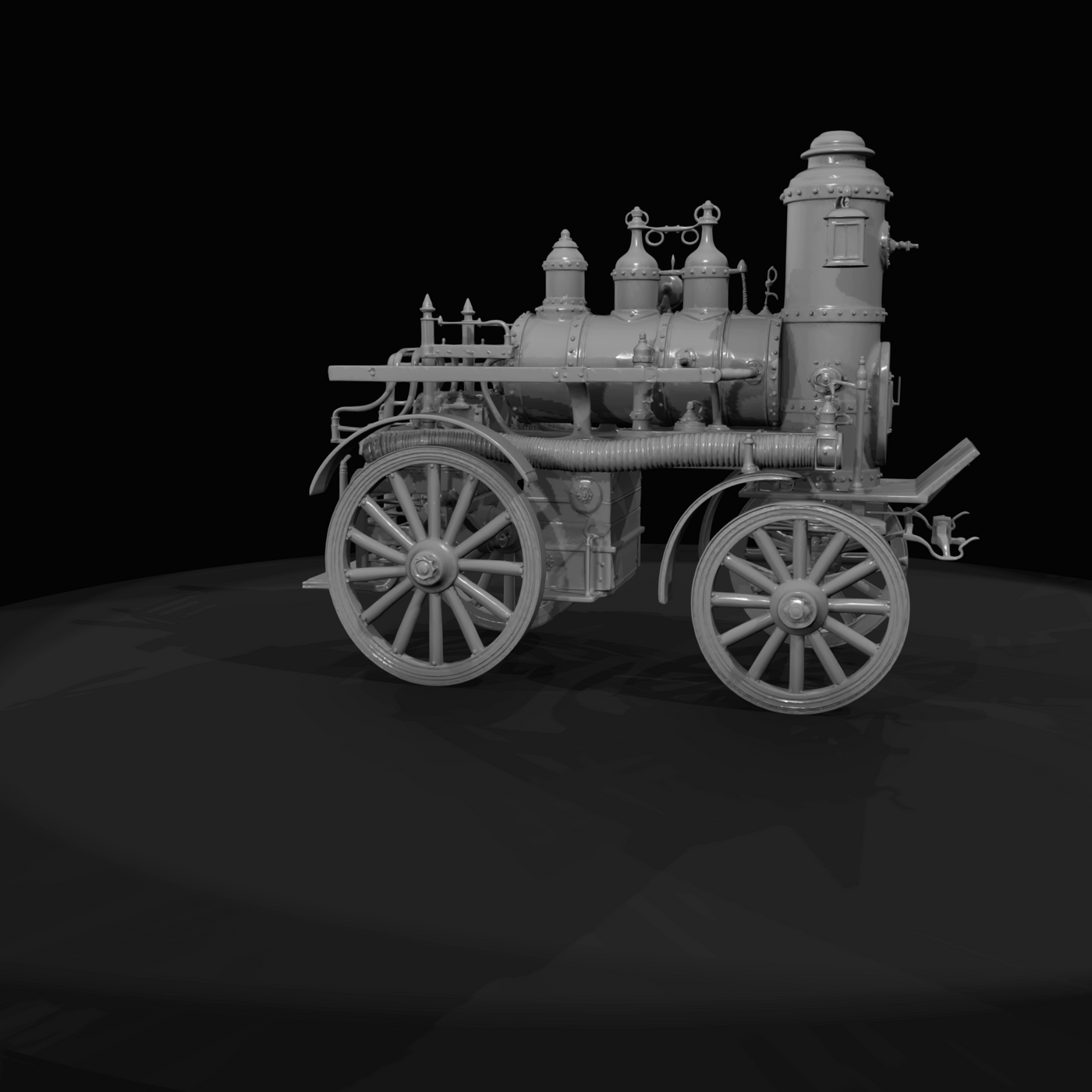 Steam Powered Fire Engine Pump