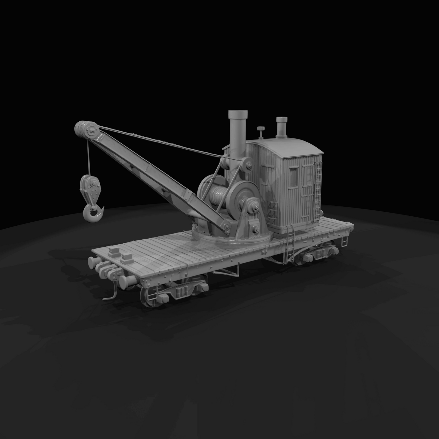 Railroad Crane Static