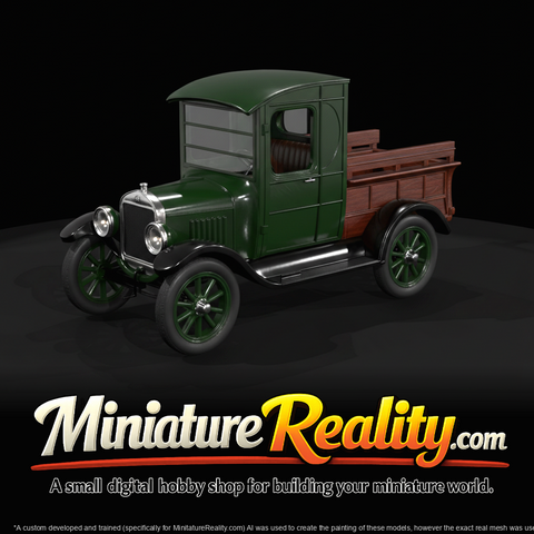 Antique Passenger Pickup Wood Bodied Vehicle (1920s)
