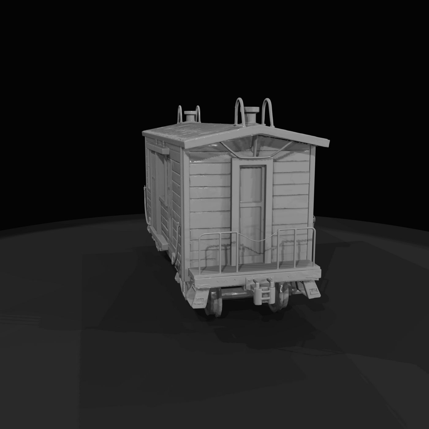 Early Wood Work Caboose static