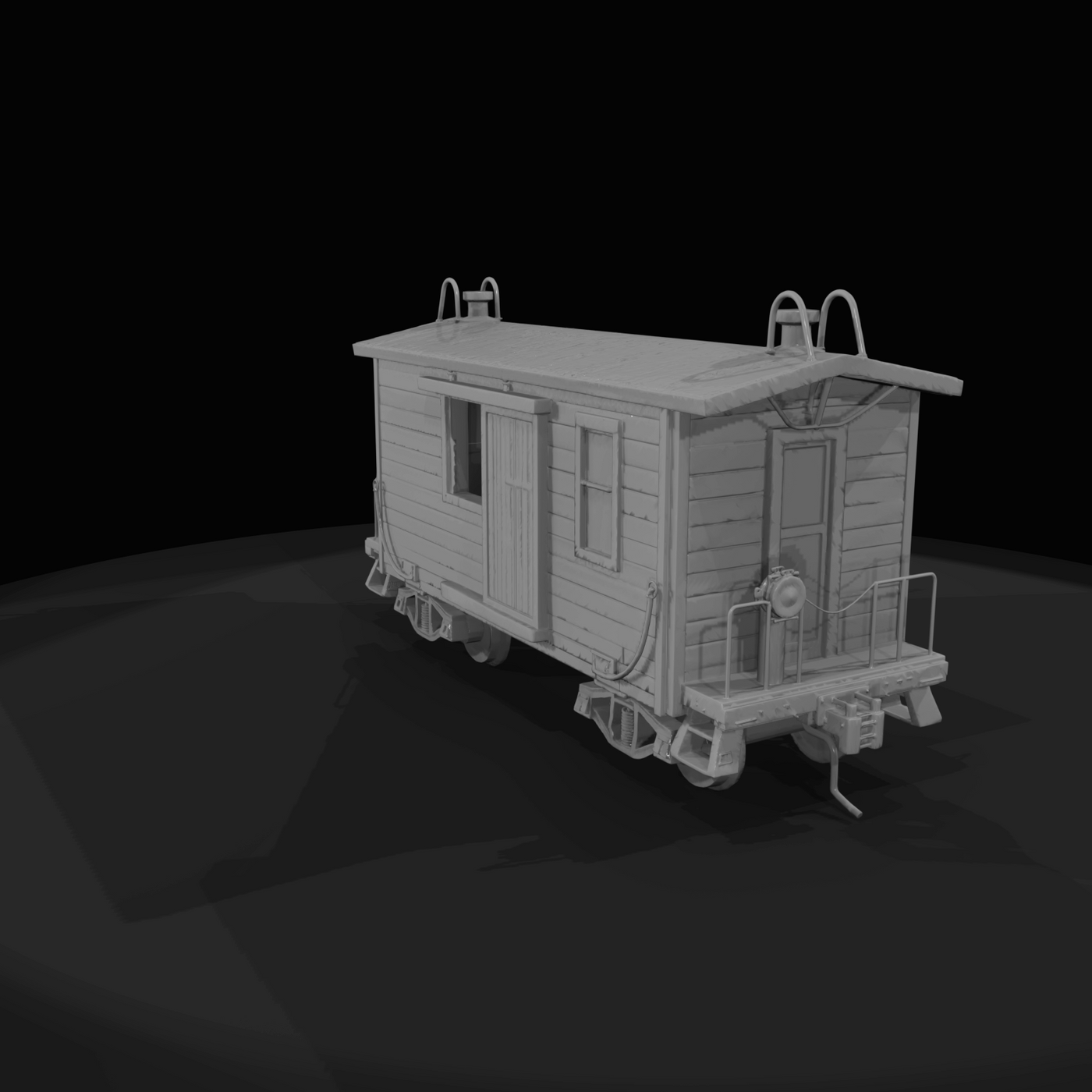 Early Wood Work Caboose static