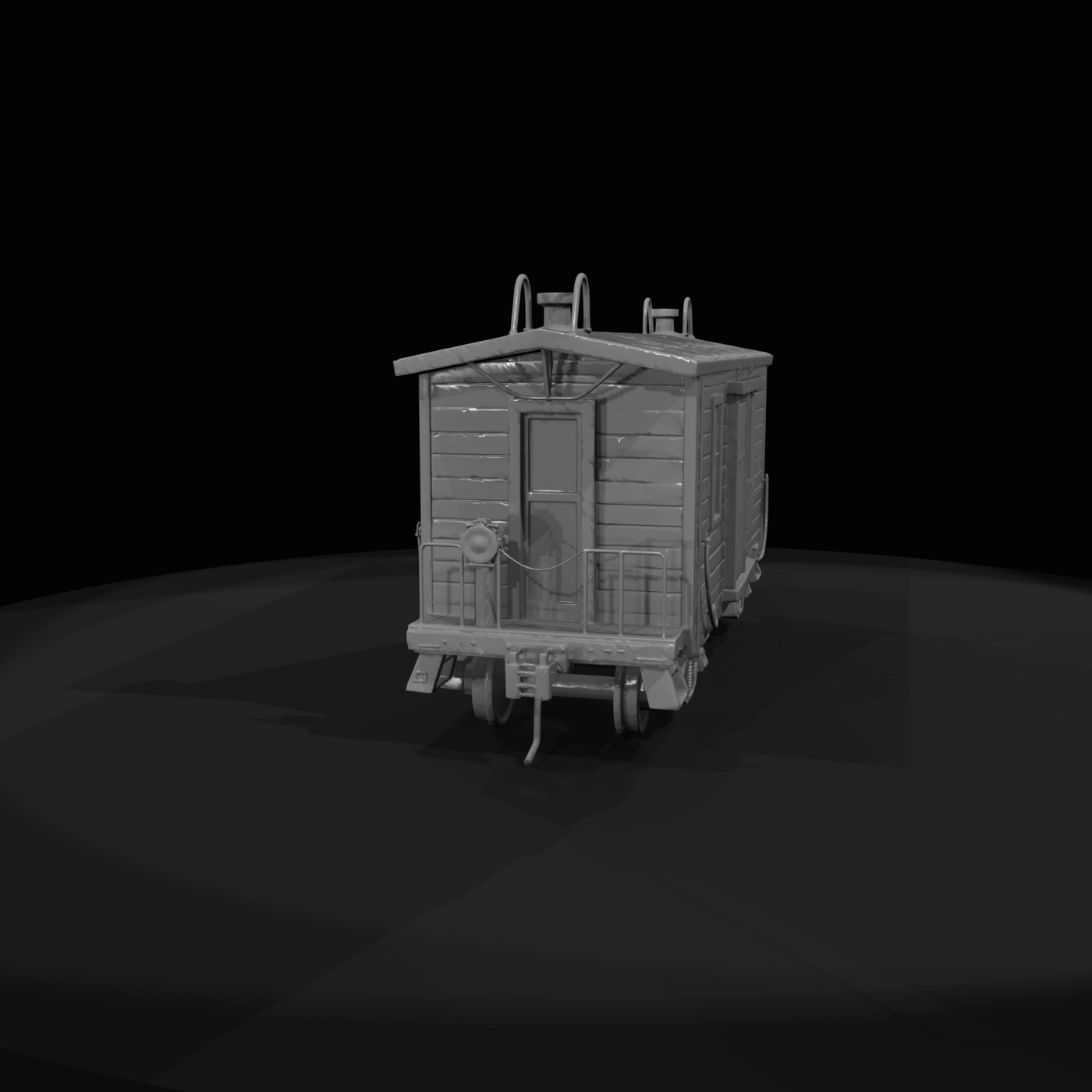 Early Wood Work Caboose static