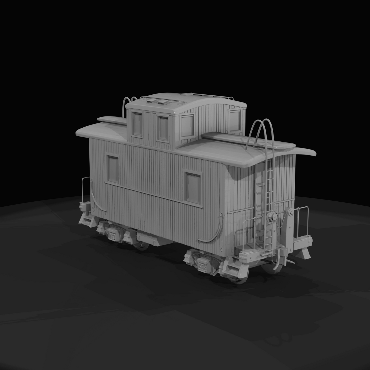 Silver City & Northern caboose (model livery)
