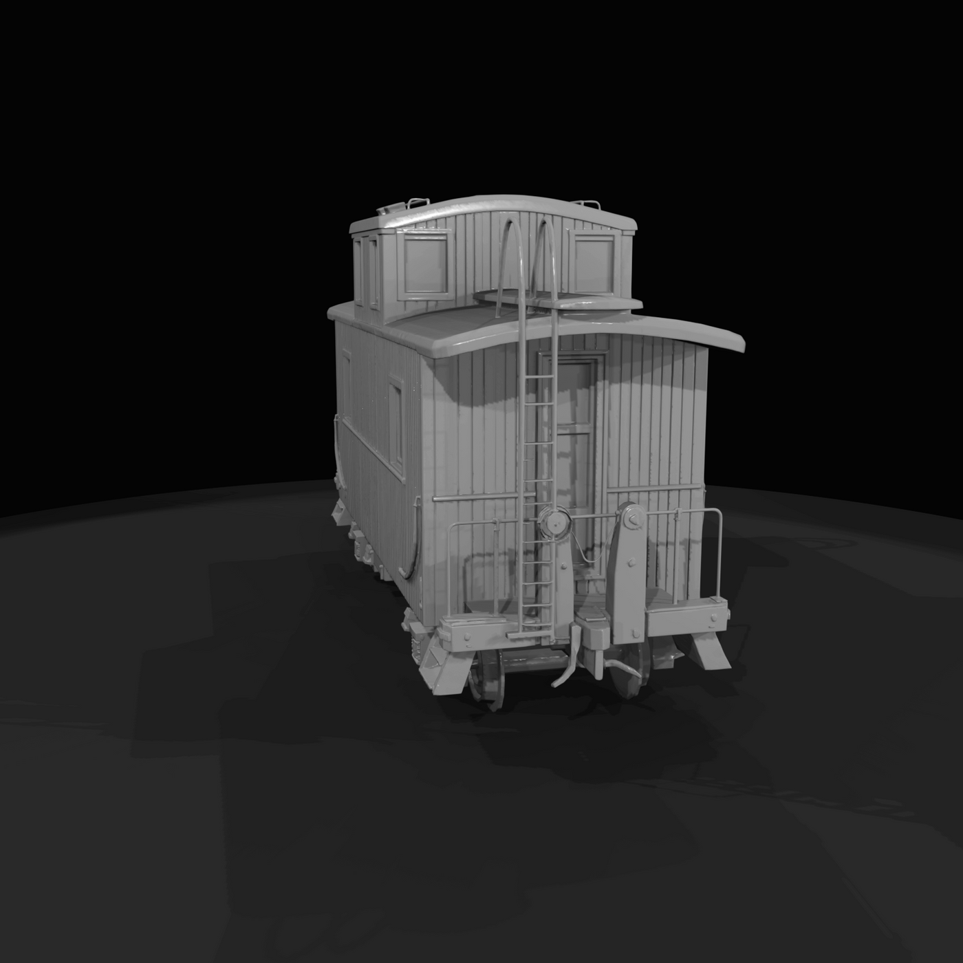 Silver City & Northern caboose (model livery)