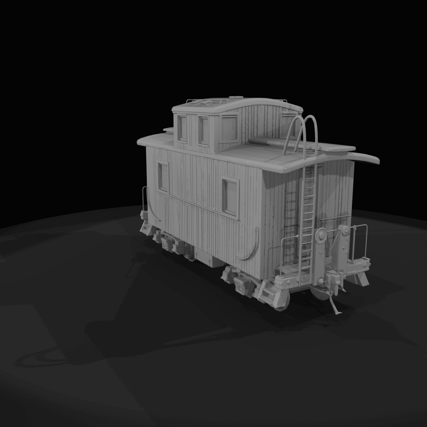Silver City & Northern caboose (model livery)