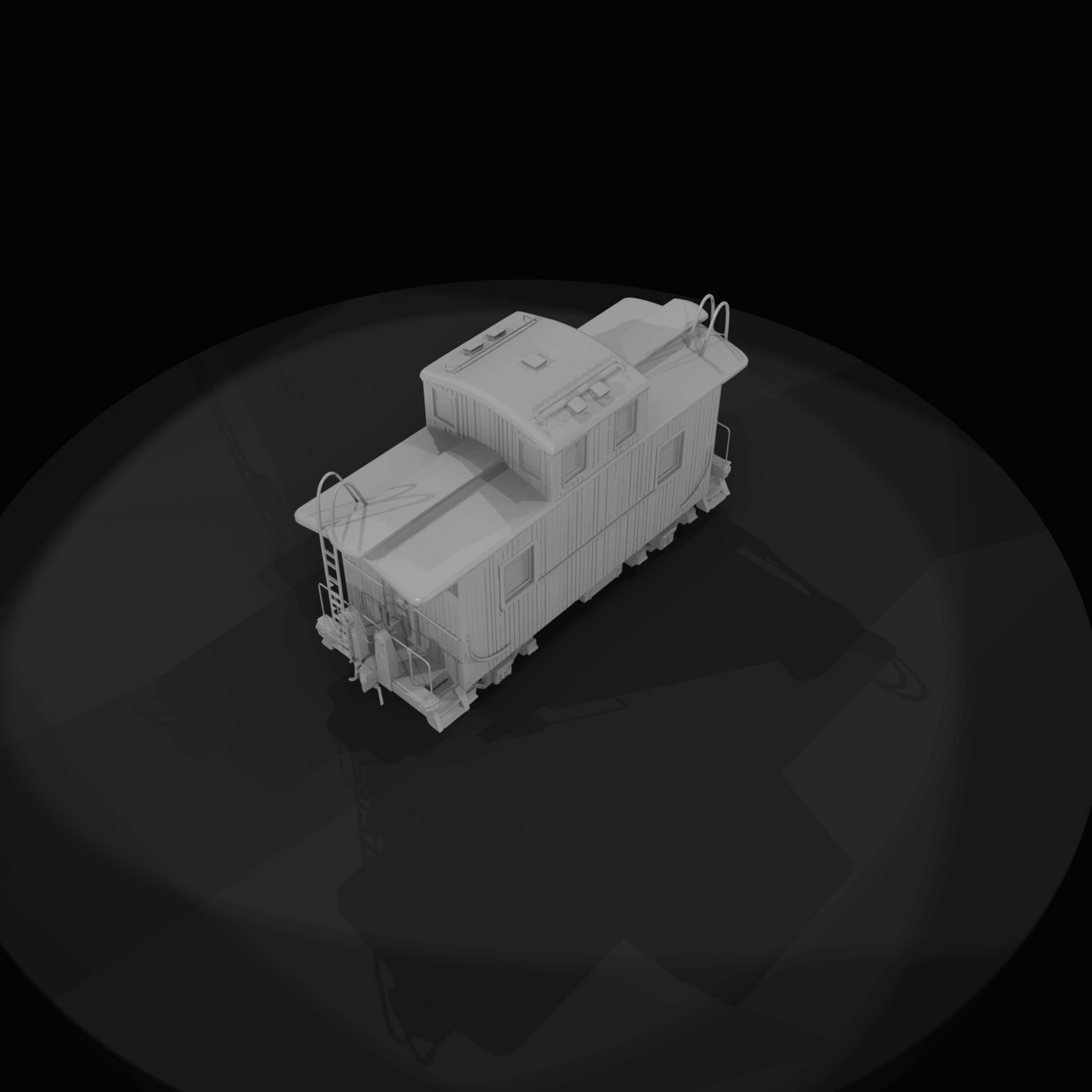 Silver City & Northern caboose (model livery)