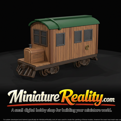 Track speeder railway inspection car with wooden body Static