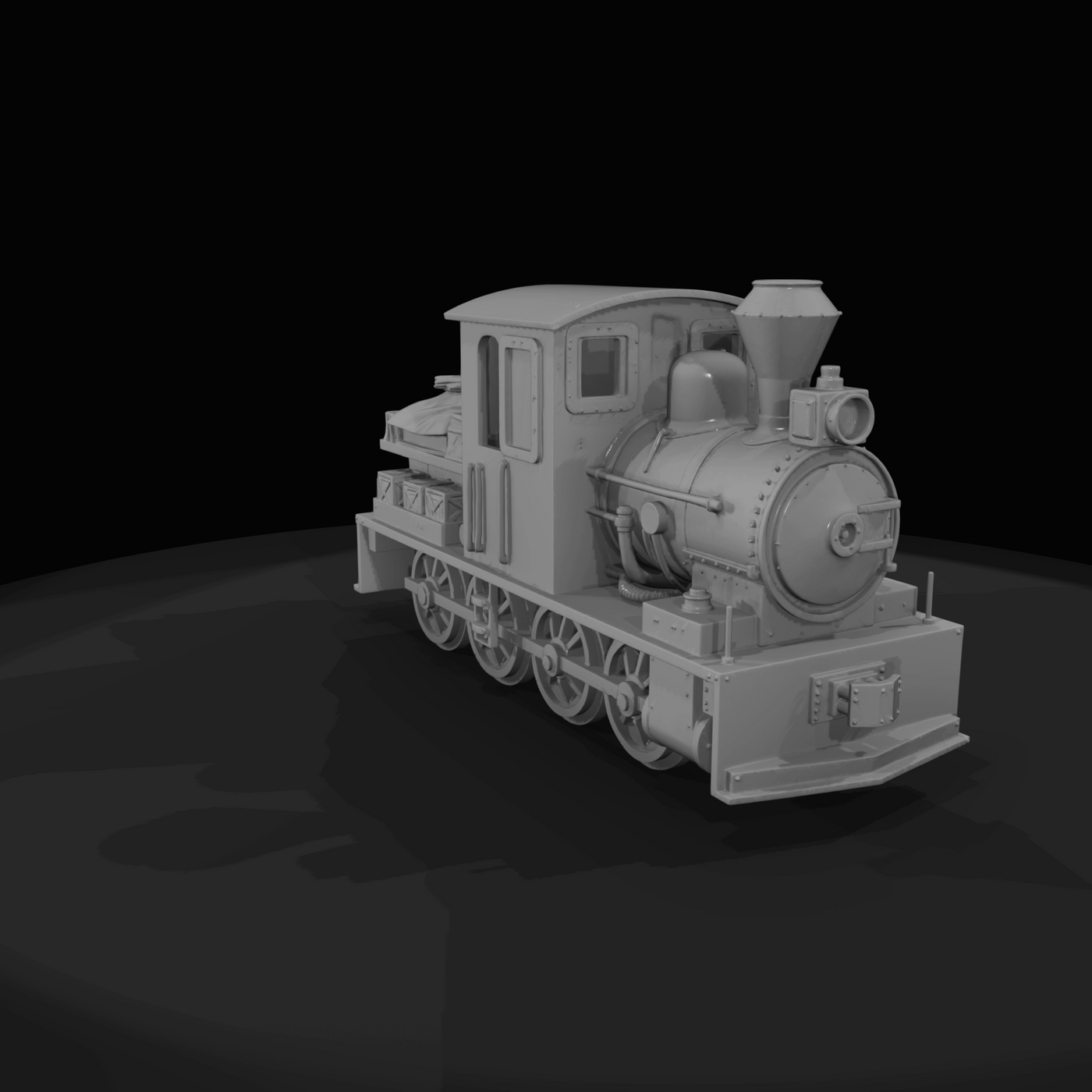 steam tank locomotive (scale model)