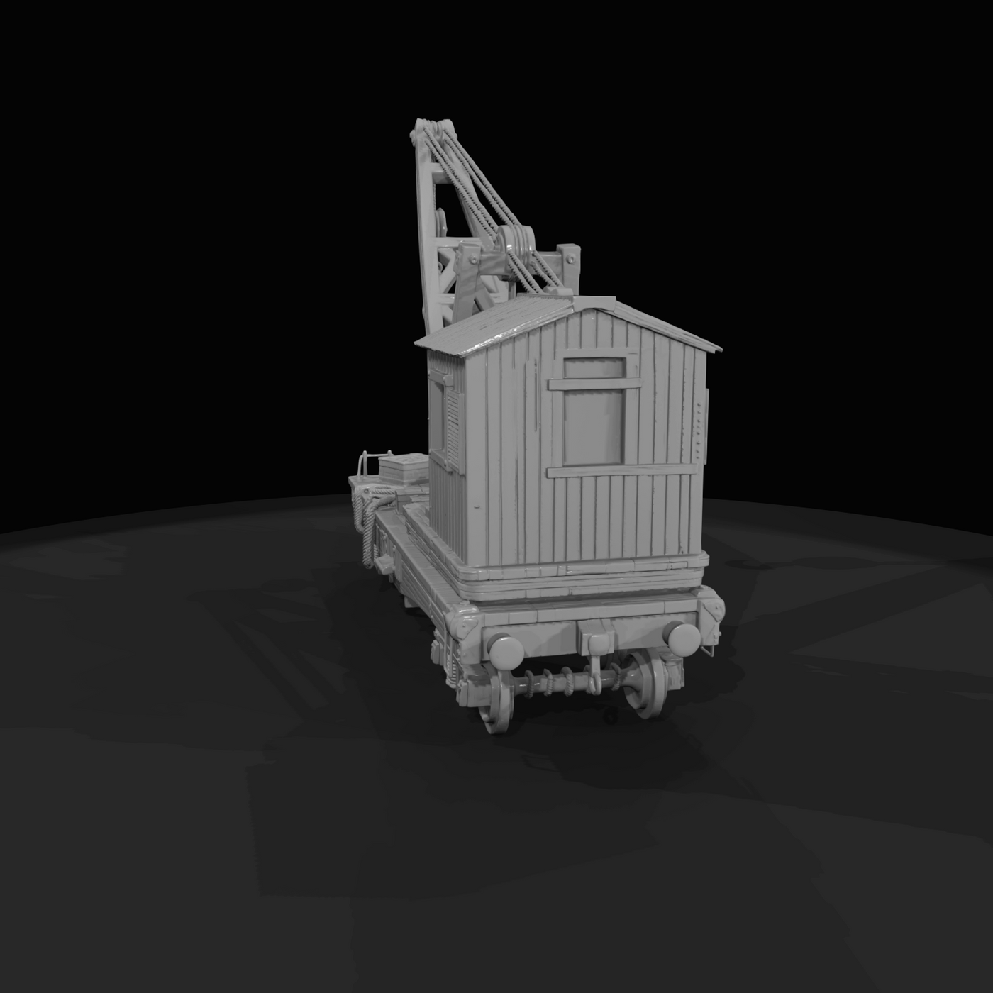 Early Railroad Crane Static