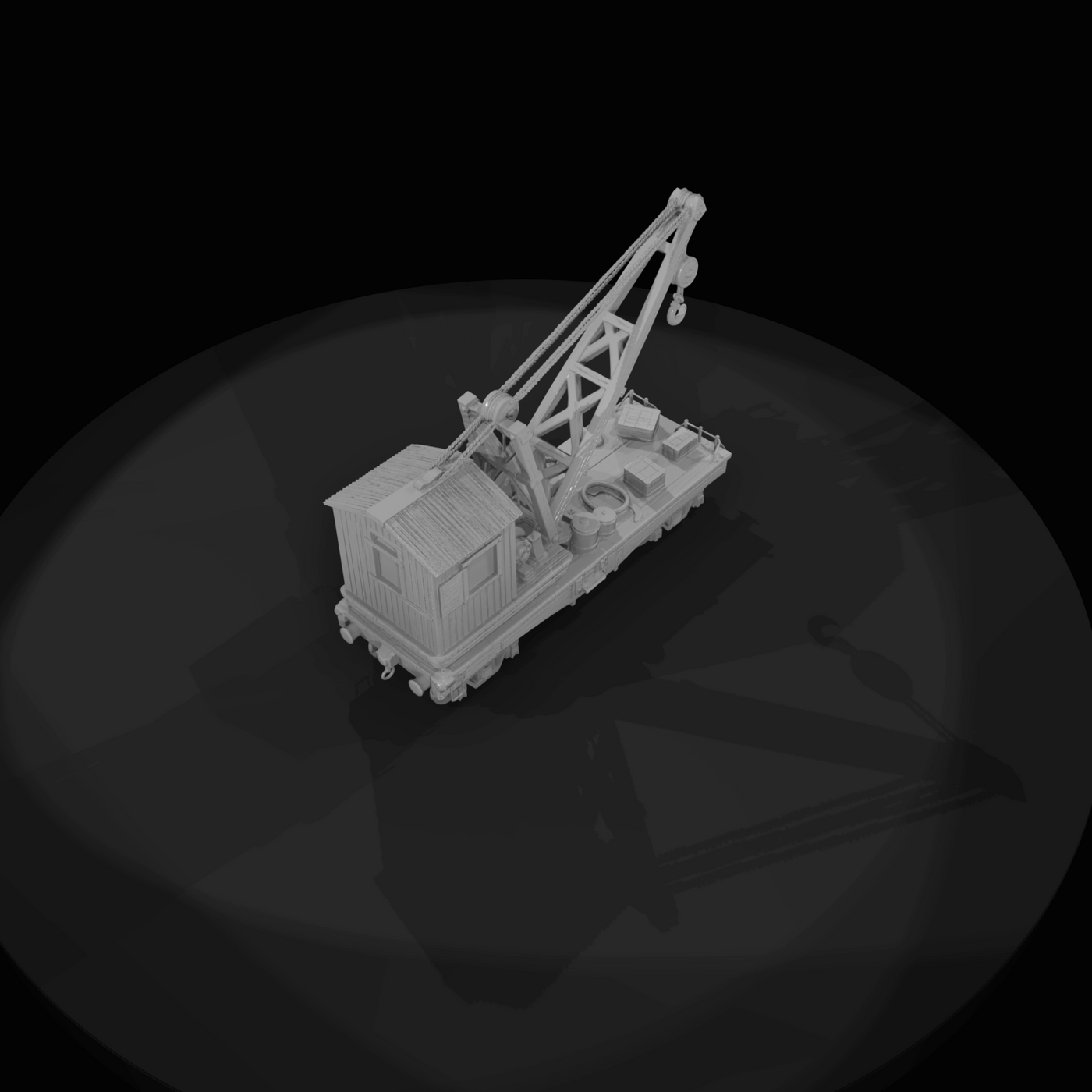 Early Railroad Crane Static