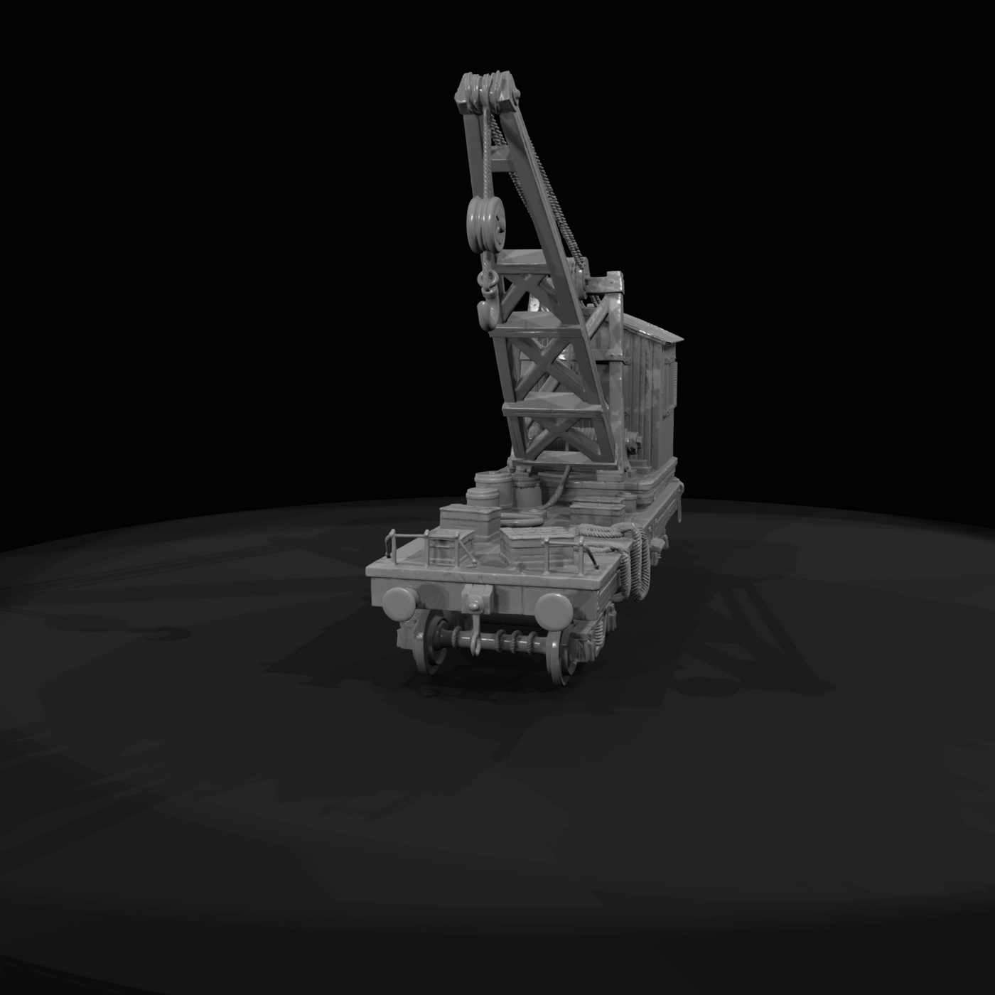 Early Railroad Crane Static