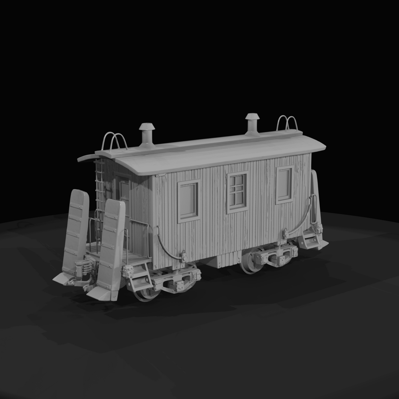 Railroad caboose Static
