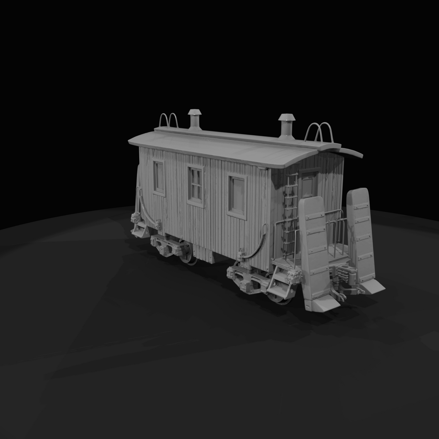 Railroad caboose Static
