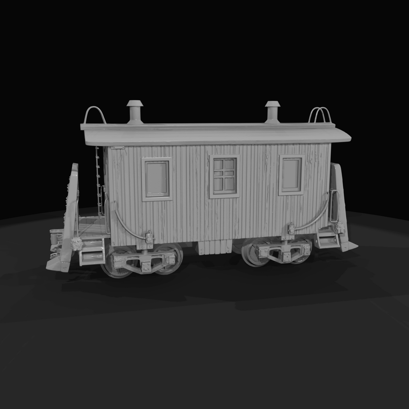 freight train caboose / crew car