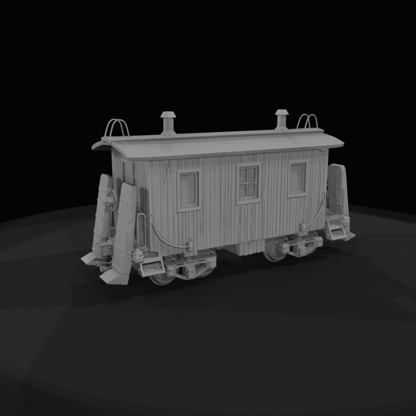 freight train caboose / crew car