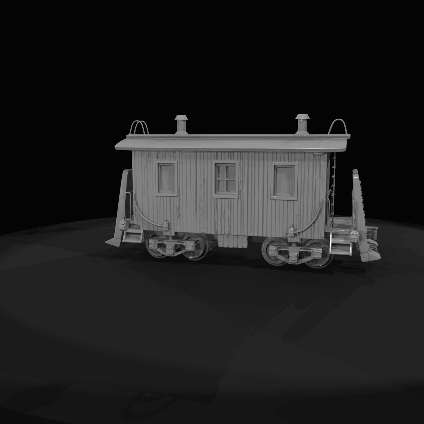 freight train caboose / crew car