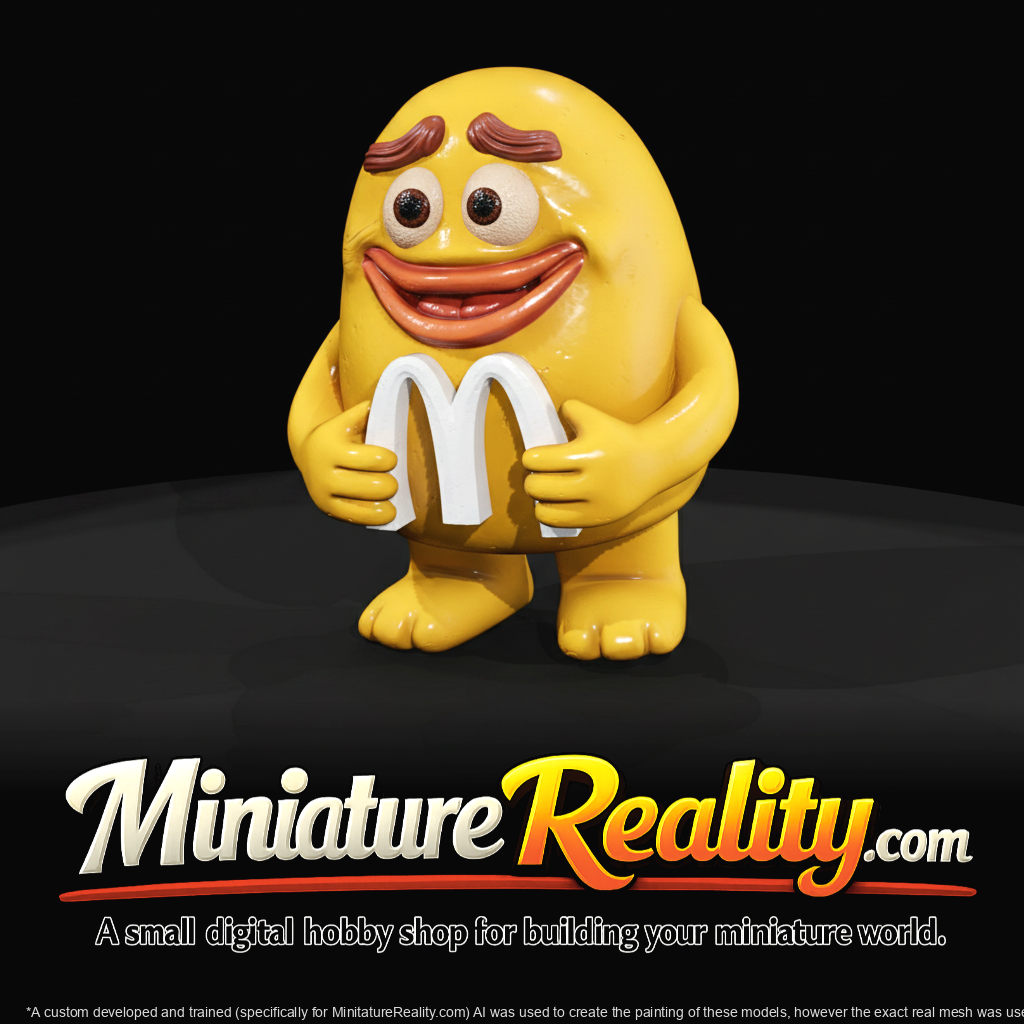 Grimace Mcdonald's Mascot Statue (estimated)