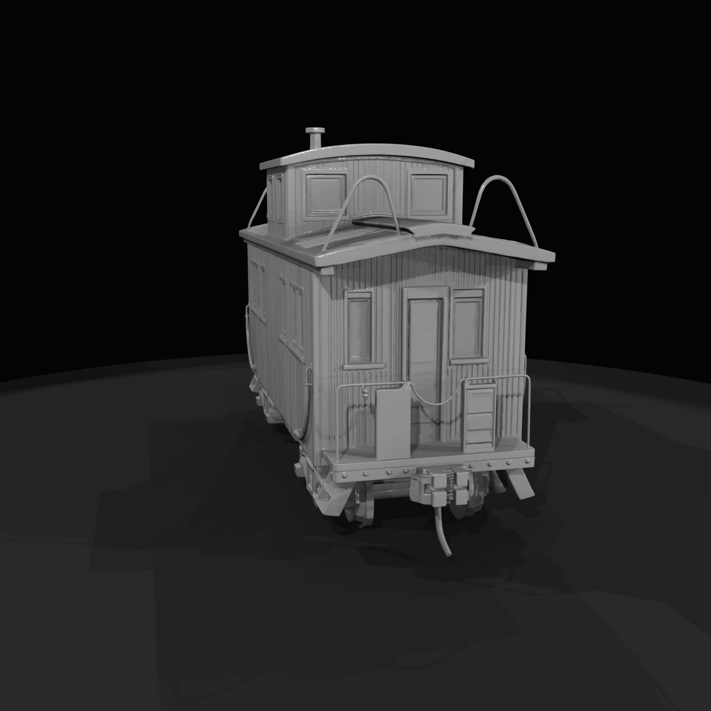 Early wooden Caboose Static