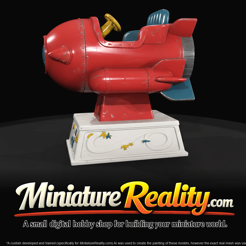 Mid 20th Century Style Coin Operated Rocket Ride (1950s)