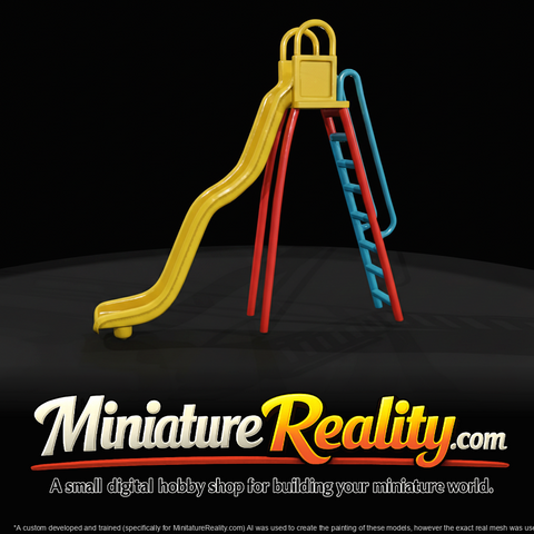 Playground Slide (estimated) — scale diorama model