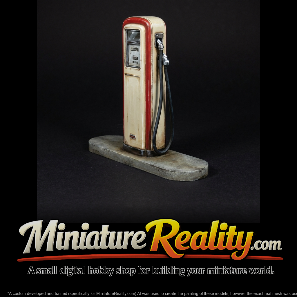 Retro Pedestal Fuel Pump