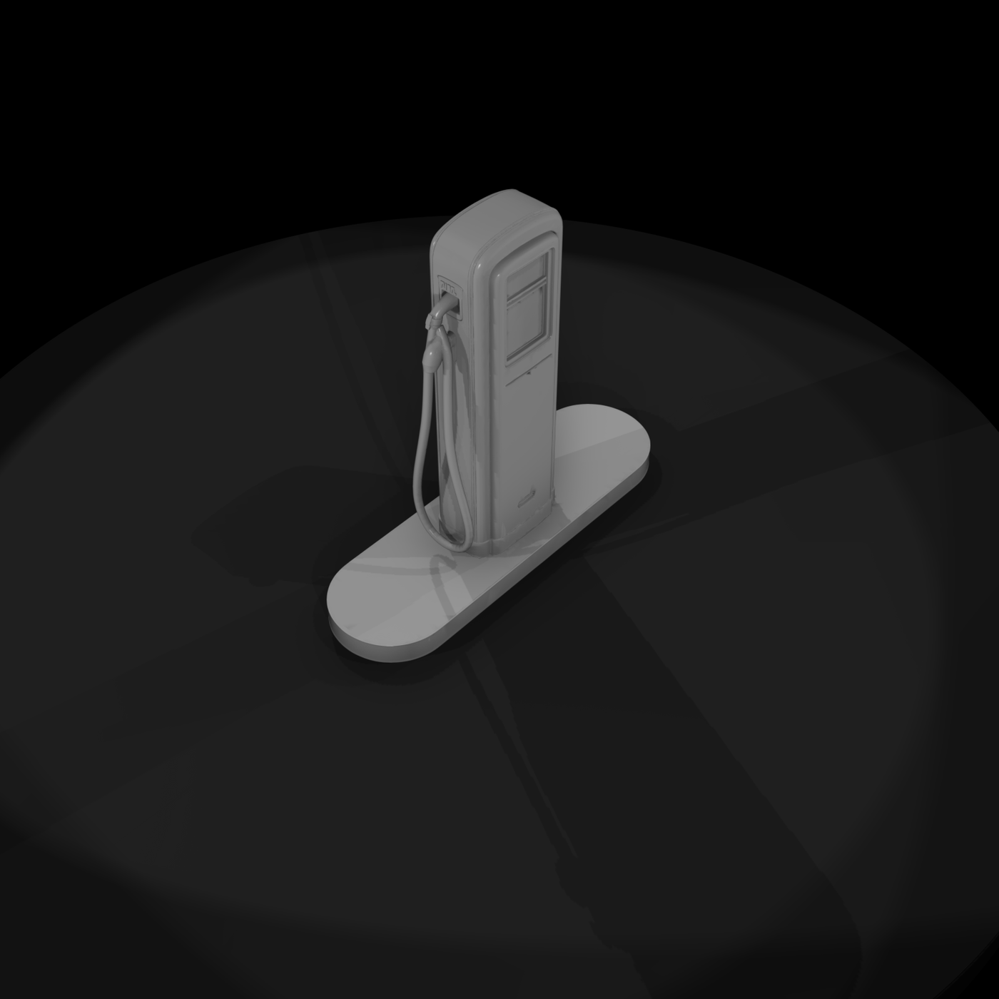 Retro Pedestal Fuel Pump